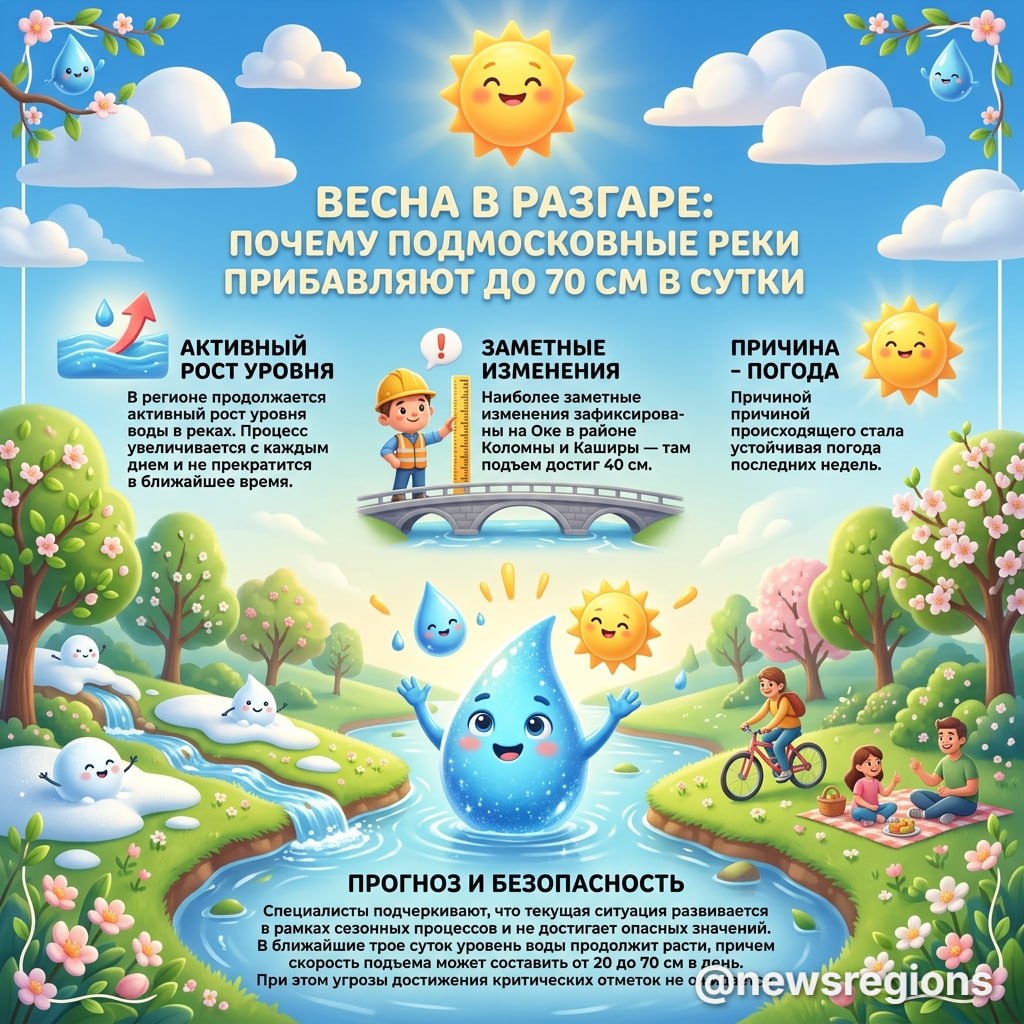 Весна в разгаре: почему подмосковные реки прибавляют до