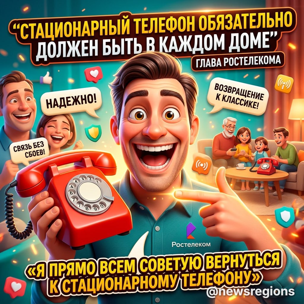 ☎️ Стационарный телефон обязательно должен быть в каждом