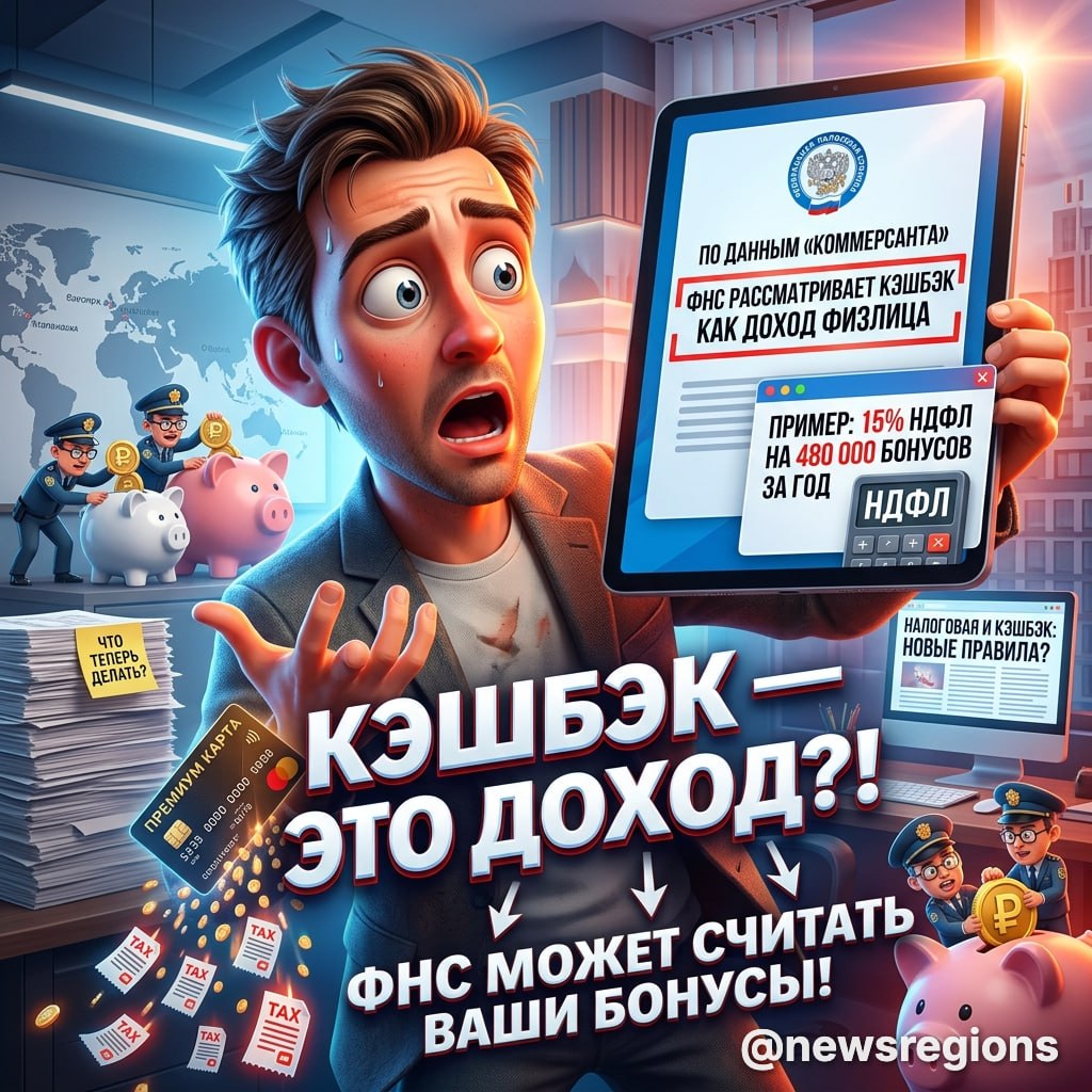 ФНС может начать считать кэшбек доходом. По данным