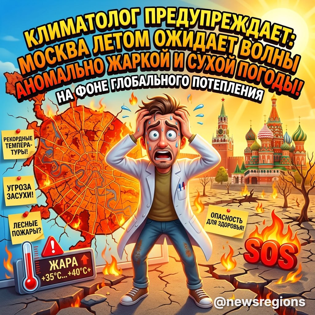 Климатолог: Москва летом может столкнуться с волнами аном...